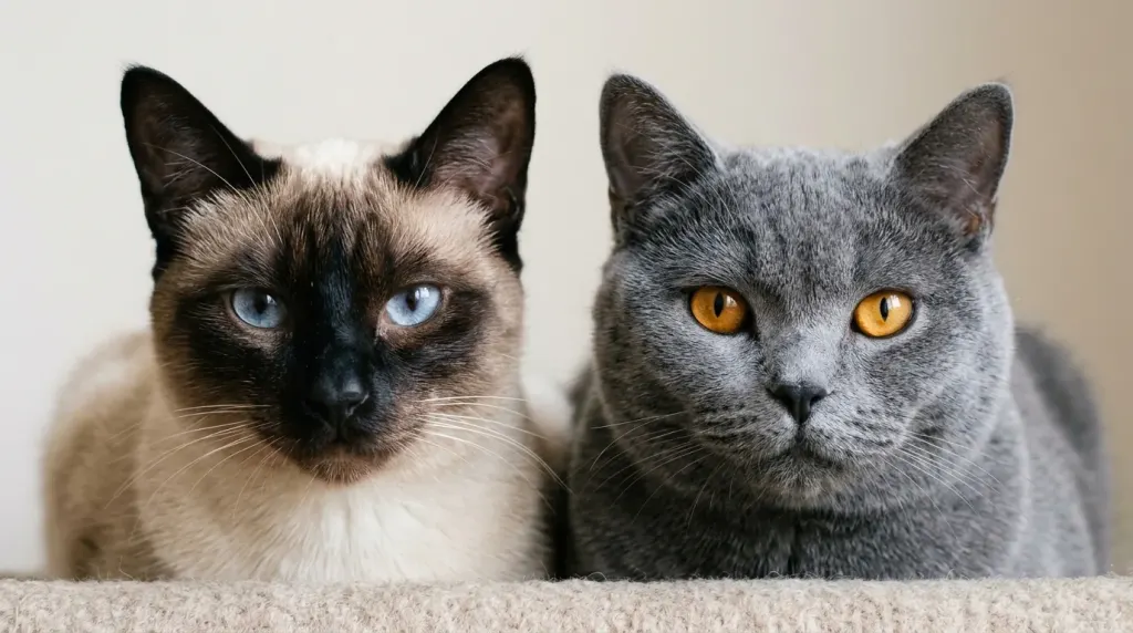 Comparison of colorpoint restriction genetics versus solid coat expression in cats.