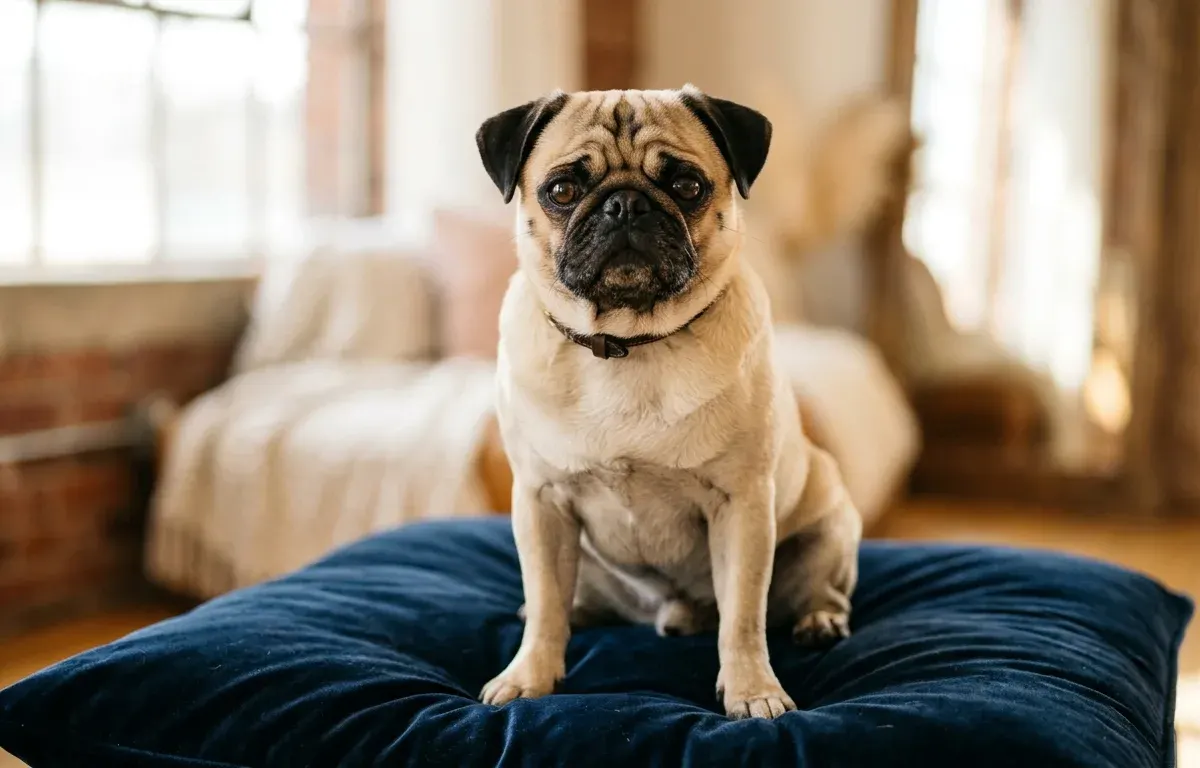 A purebred Pug dog representing the Toy Group breed classification