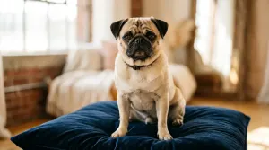 A purebred Pug dog representing the Toy Group breed classification