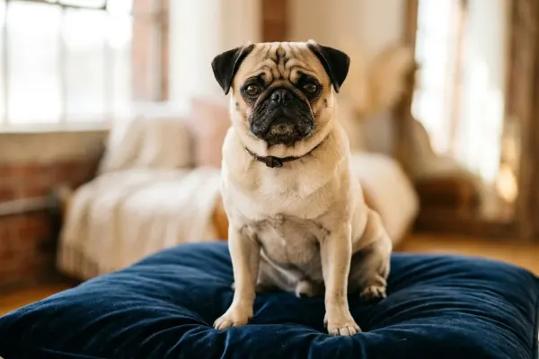 A purebred Pug dog representing the Toy Group breed classification