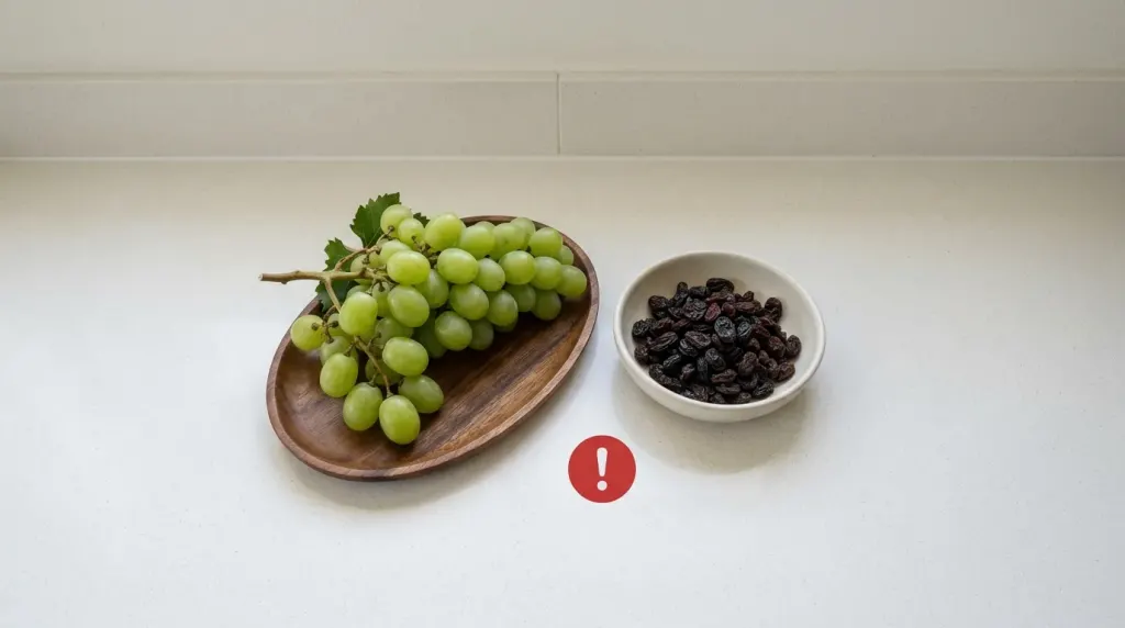 Grapes and raisins are highly toxic to French Bulldogs and must always be avoided.